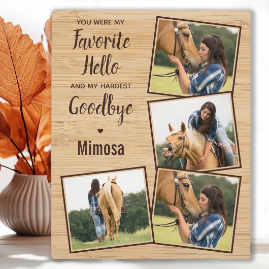 Foto für Pferde 4 Fotoplatte