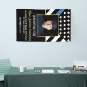 Foto für Polizeibeamte Einziehung von Thin Blue Li Banner (Messeveranstaltung)
