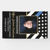 Foto für Polizeibeamte Einziehung von Thin Blue Li Banner (Horizontal)