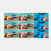 Foto für Rennwagen Etiketten (Blatt)