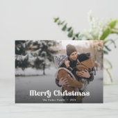 Foto für Retro-Overlay Feiertagskarte (Stehend Vorderseite)