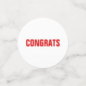 Foto für Rot und Weißer Abschluss, kundenspezifisc Konfetti (Klein Vorderseite)