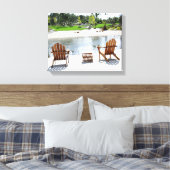 Foto für ruhige Strandstühle Leinwanddruck (Insitu (Schlafzimmer))