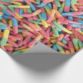 Foto für saure Gummiwürmer Geschenkpapier (Ecke)