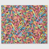 Foto für saure Gummiwürmer Geschenkpapier (Flach)