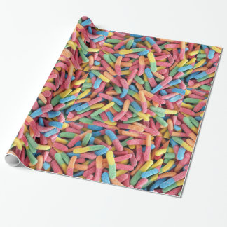 Foto für saure Gummiwürmer Geschenkpapier