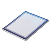 Foto für Schlichte blaue Leiste Notizblock (Rotiert)
