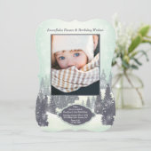 Foto für Schnee Einladung (Stehend Vorderseite)