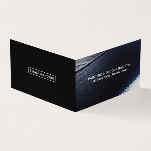 Foto für Schwarz-Paint, Maler und Dekorator Visitenkarten (Vorderseite)