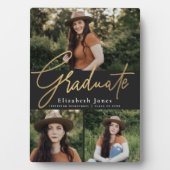 Foto für Schwarz und Gold-Graduate-Skripte für Abs Fotoplatte (Vorderseite)