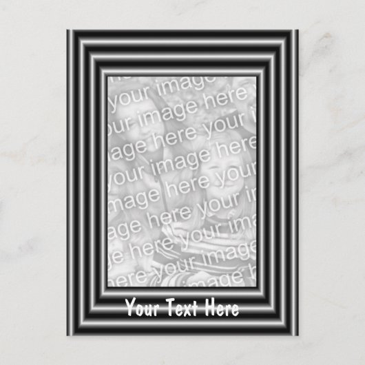 Foto für Schwarz- und Silberrahmen Postkarte (Vorderseite)