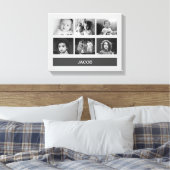 Foto für Schwarz und Weiß - Personalisiert Leinwanddruck (Insitu (Schlafzimmer))