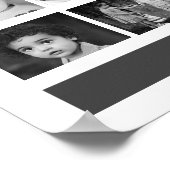 Foto für Schwarz und Weiß - Personalisiert Poster (Ecke)