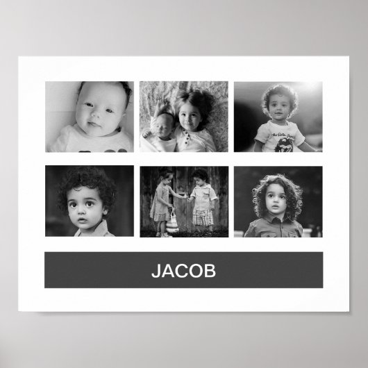 Foto für Schwarz und Weiß - Personalisiert Poster (Vorne)