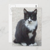 Foto für Schwarz und Weiß Postkarte (Vorne/Hinten)