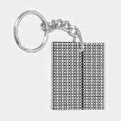 Foto für Schwarz-Weiß-Muster Schlüsselanhänger (Vorderseite links)