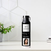 Foto für Schwarz-weiße Firmenlogo Trinkflasche