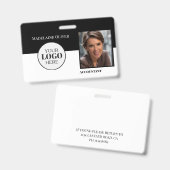 Foto für Schwarz-weiße Logos der Mitarbeiter des R Ausweis (Front & Back)