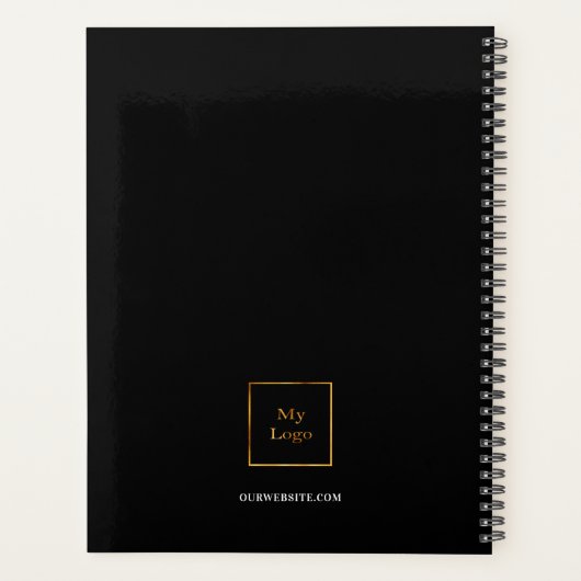 Foto für Schwarz-weiße Namenssignatur 2026 Planer (Rückseite)