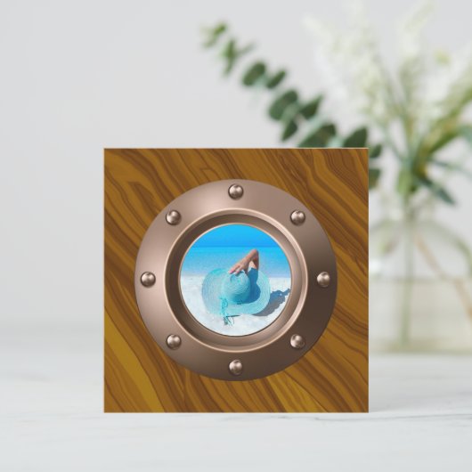 Foto für schwarze und goldene Abschluss Einladung (Stehend Vorderseite)