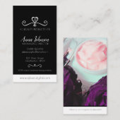 Foto für Schwarzweiß-Schönheitsfirmen Visitenkarte (Vorne/Hinten)