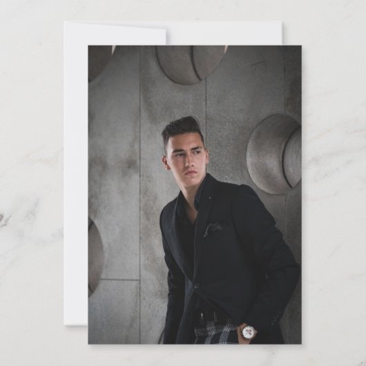 Foto für Silbergears Engineering Abschluss Einladung (Rückseite)