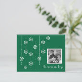 Foto für Snowflakes Feiertagskarte (Stehend Vorderseite)