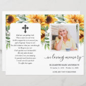 Foto für Sonnenblumen Beerdigung (Vorne/Hinten)