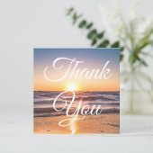 Foto für Sonnenuntergang mit klassischer Schrift (Stehend Vorderseite)