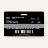 Foto für Strafverfolgungsbeamte Beruflich Jailor-I Ausweis (Rückseite)