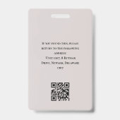 Foto für Studierende/Mitarbeiterschulen - QR-Code  Ausweis (Back)