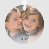 Foto für Tante Holiday Ornament (Rückseite)