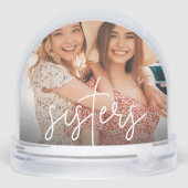 Foto für Textüberlagerung von benutzerdefinierten Schneekugeln (Rückseite)