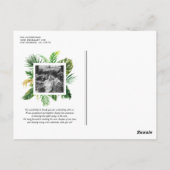 Foto für tropische Vegetation Postkarte (Rückseite)