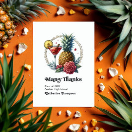 Foto für tropischen Abschluss Dankeskarte