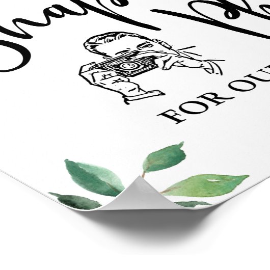 Foto für unser Gästebuchzeichen Poster (Ecke)