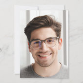 Foto für Vellum Overlay-Abschluss-Ankündigung Einladung (Rückseite)