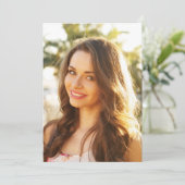 Foto für Vellum Overlay-Abschluss-Ankündigung Einladung (Stehend Vorderseite)