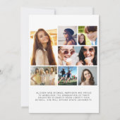 Foto für Vellum Overlay-Abschluss-Ankündigung Einladung (Rückseite)