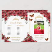 Foto für Veranstaltungen des Red Floral Quinceaner (Vorne/Hinten)