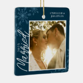 Foto für Verheiratete Schneeflocken Keramikornament (Rechts)