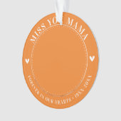 Foto für verlorenes Memorial Keepake Modern Ornament (Vorderseite)