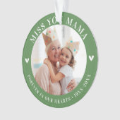 Foto für verlorenes Memorial Keepake Modern Ornament (Vorderseite)