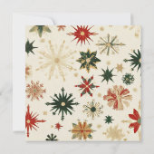 Foto für Vintage Goldschneeflocken Feiertagskarte (Rückseite)