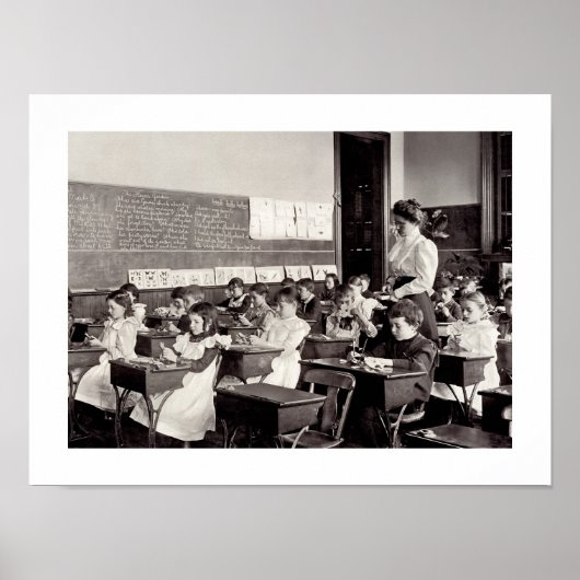 Foto für Vintage Klassenzimmer drucken Poster (Vorne)
