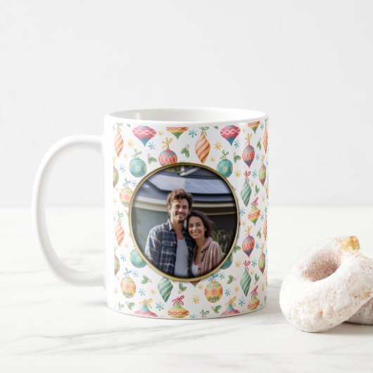 Foto für Vintage Ornamente Kaffeetasse (Mit Donut)