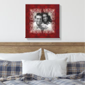 Foto für Vintage Rote Rose Leinwanddruck (Insitu (Schlafzimmer))