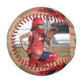 Foto für Vintage Sportler Baseball (Vorderseite Links)