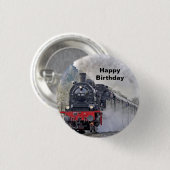 Foto für Vintage Zugdampflokomotive Button (Vorne & Hinten)