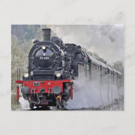 Foto für Vintage Zugdampflokomotive Postkarte